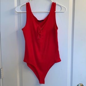 Small, Red bodysuit